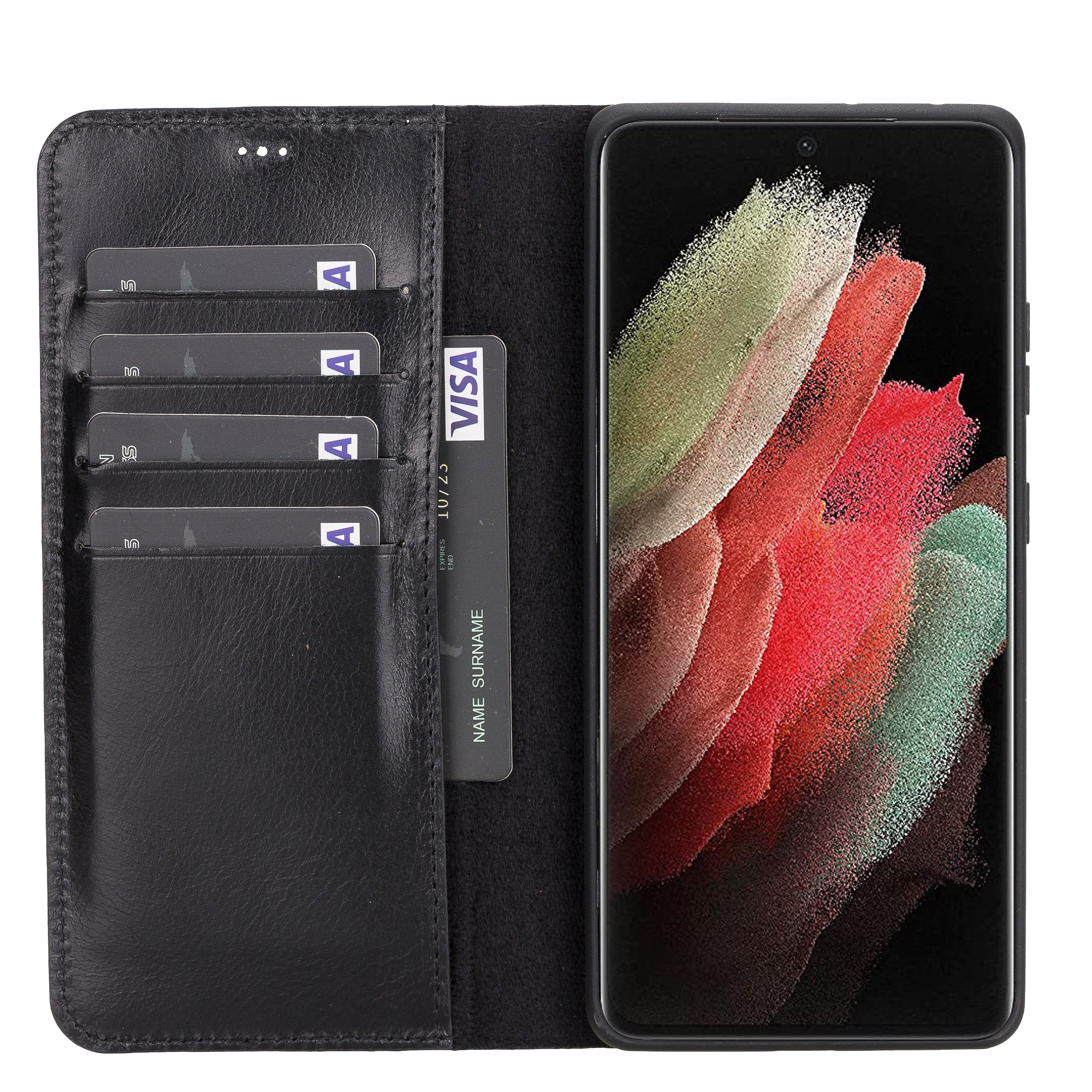 Samsung Galaxy S21 Series Leather Wallet Cases RFID - MW