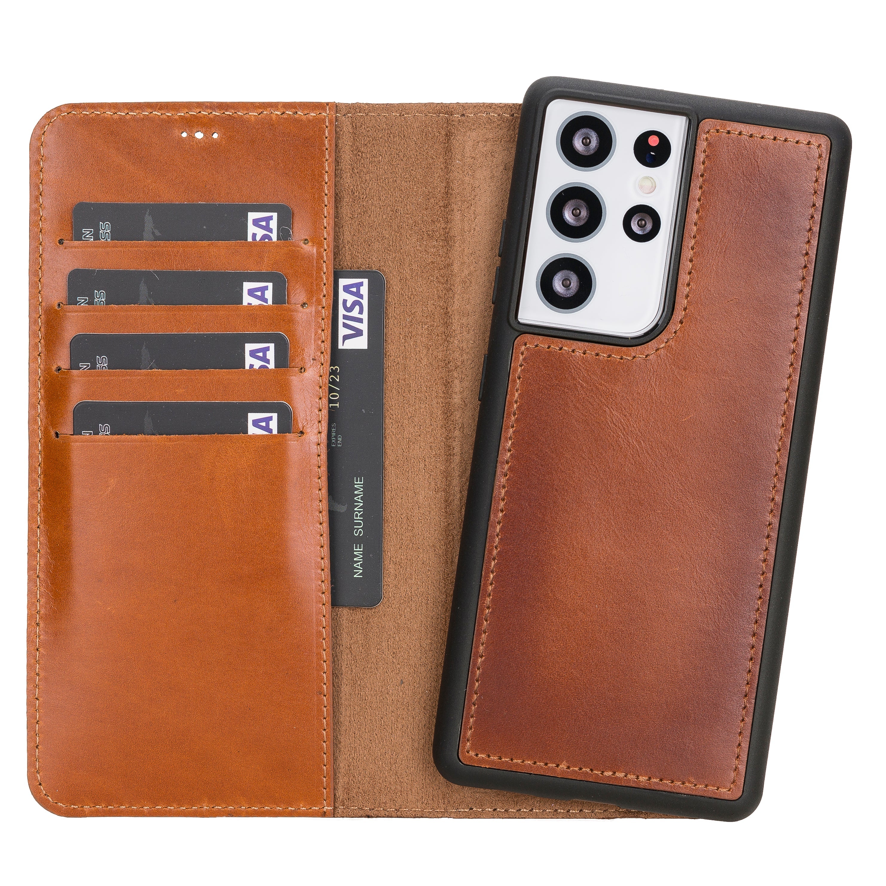 Samsung Galaxy S21 Series Leather Wallet Cases RFID - MW