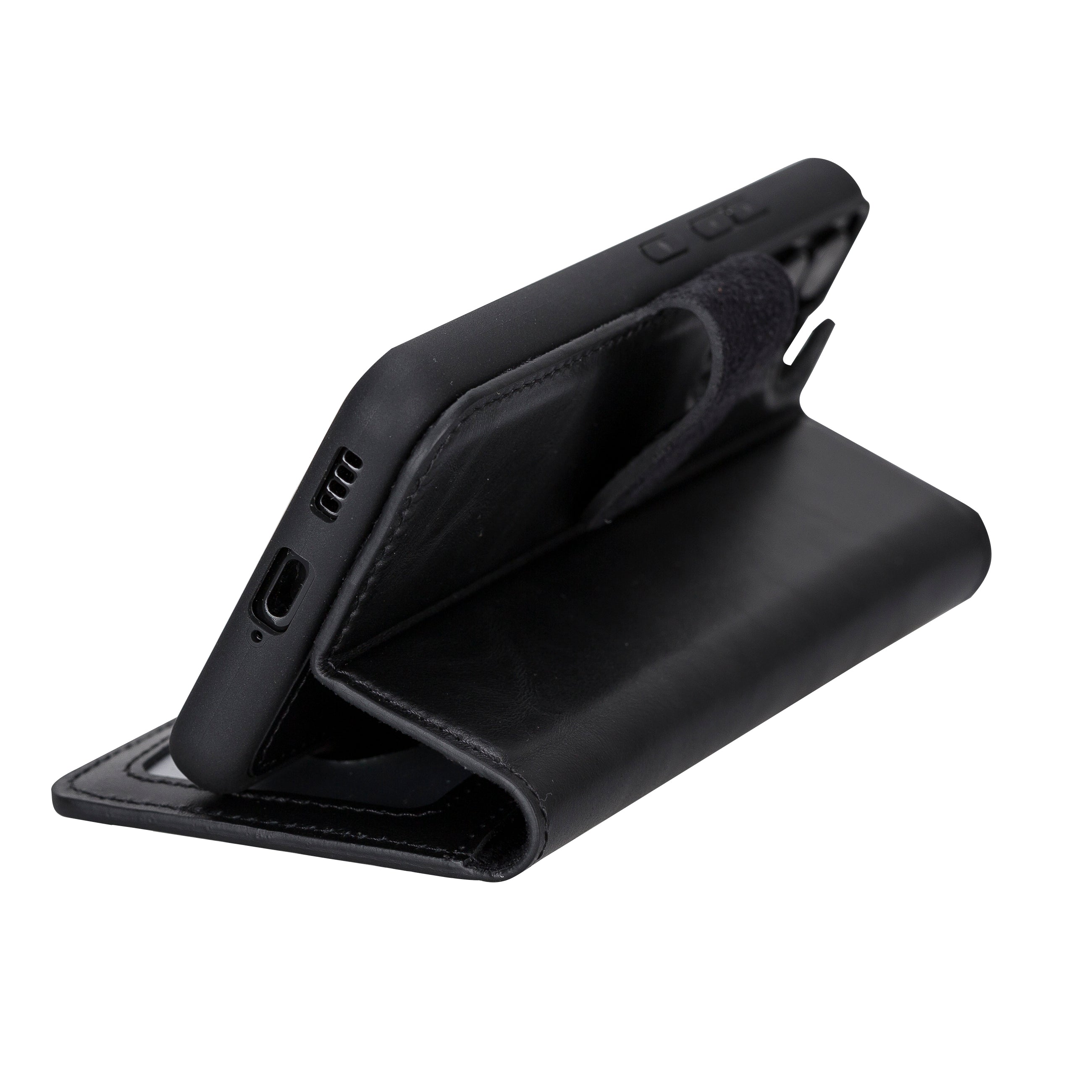 Étui portefeuille amovible en cuir Magic pour Samsung Galaxy S22 Ultra