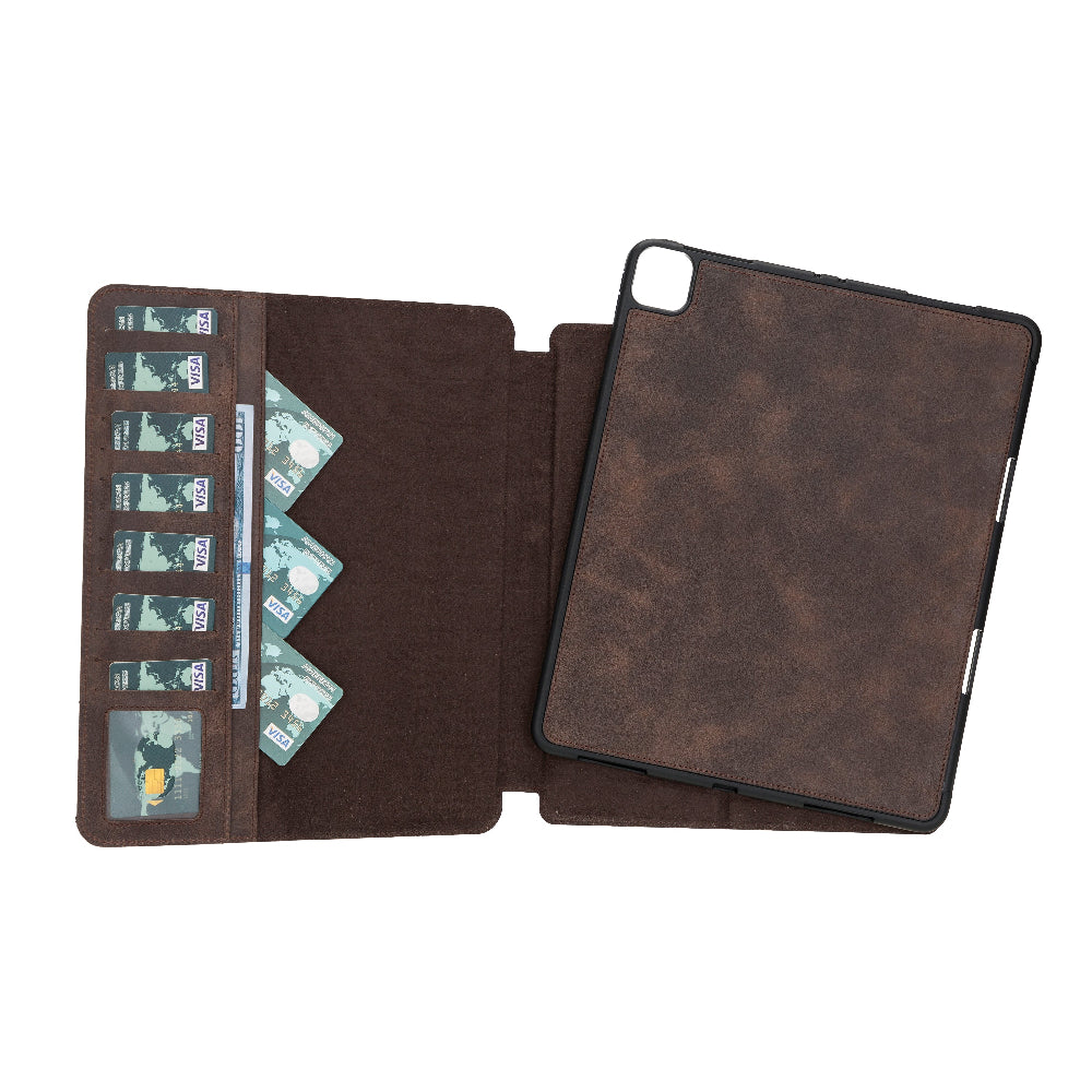 Premium genuine leather cover for iPad Pro 13 M4-2024