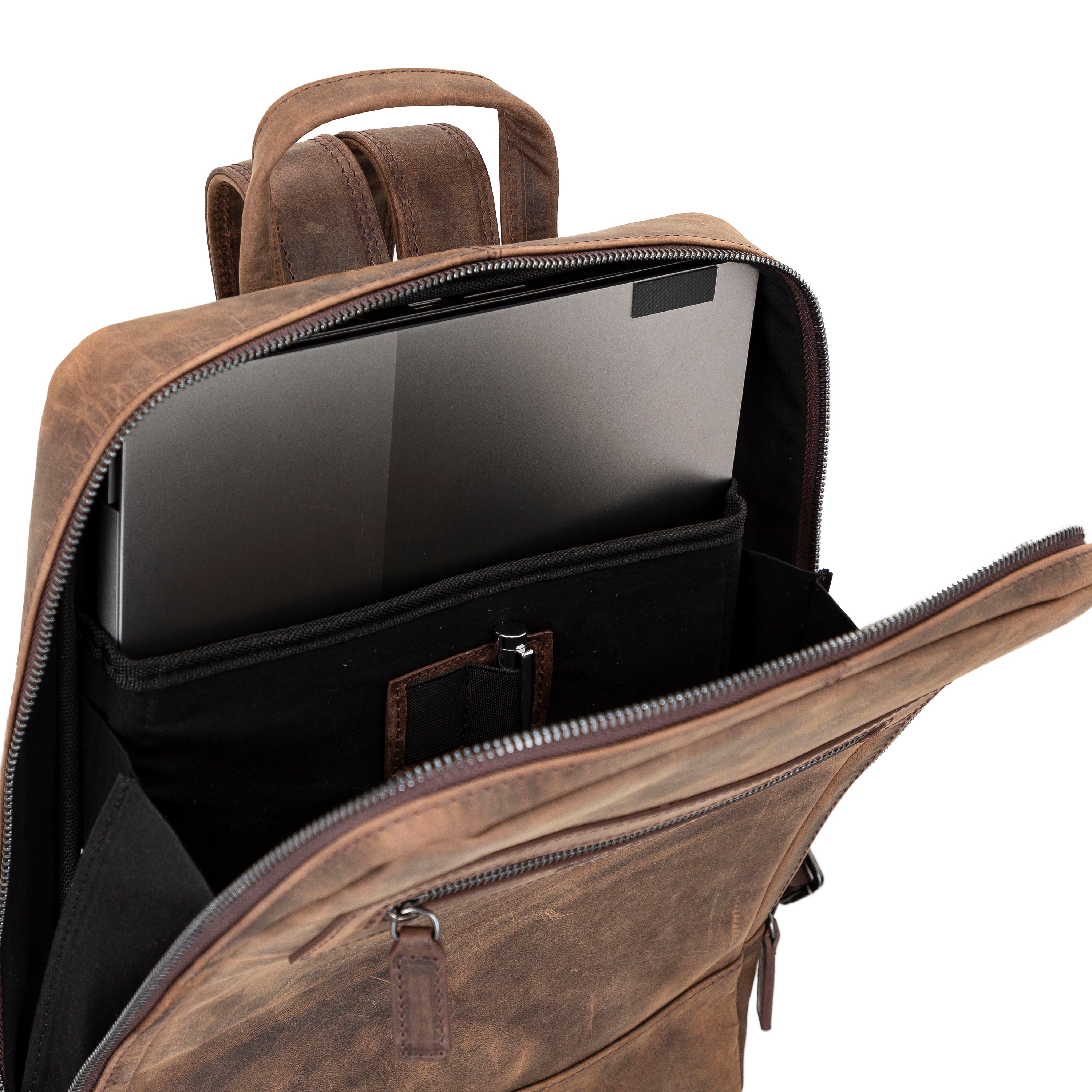 Marlow  Genuine Leather Backpack