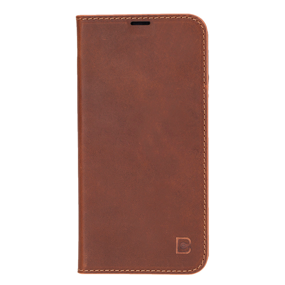 Étui portefeuille en cuir Sonat pour iPhone 16 Pro Max (6,9 po) - Marron antique