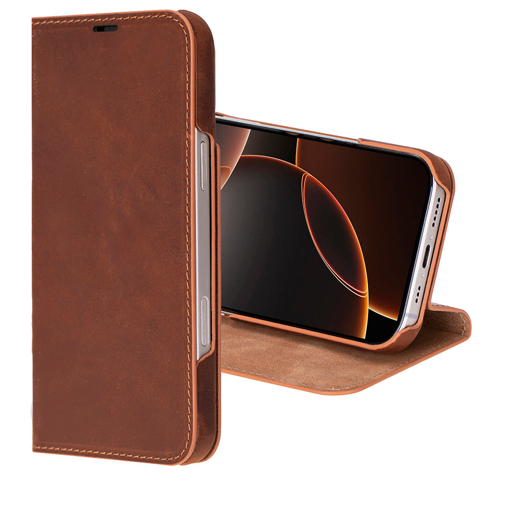 Étui portefeuille en cuir Sonat pour iPhone 16 Pro Max (6,9 po) - Marron antique