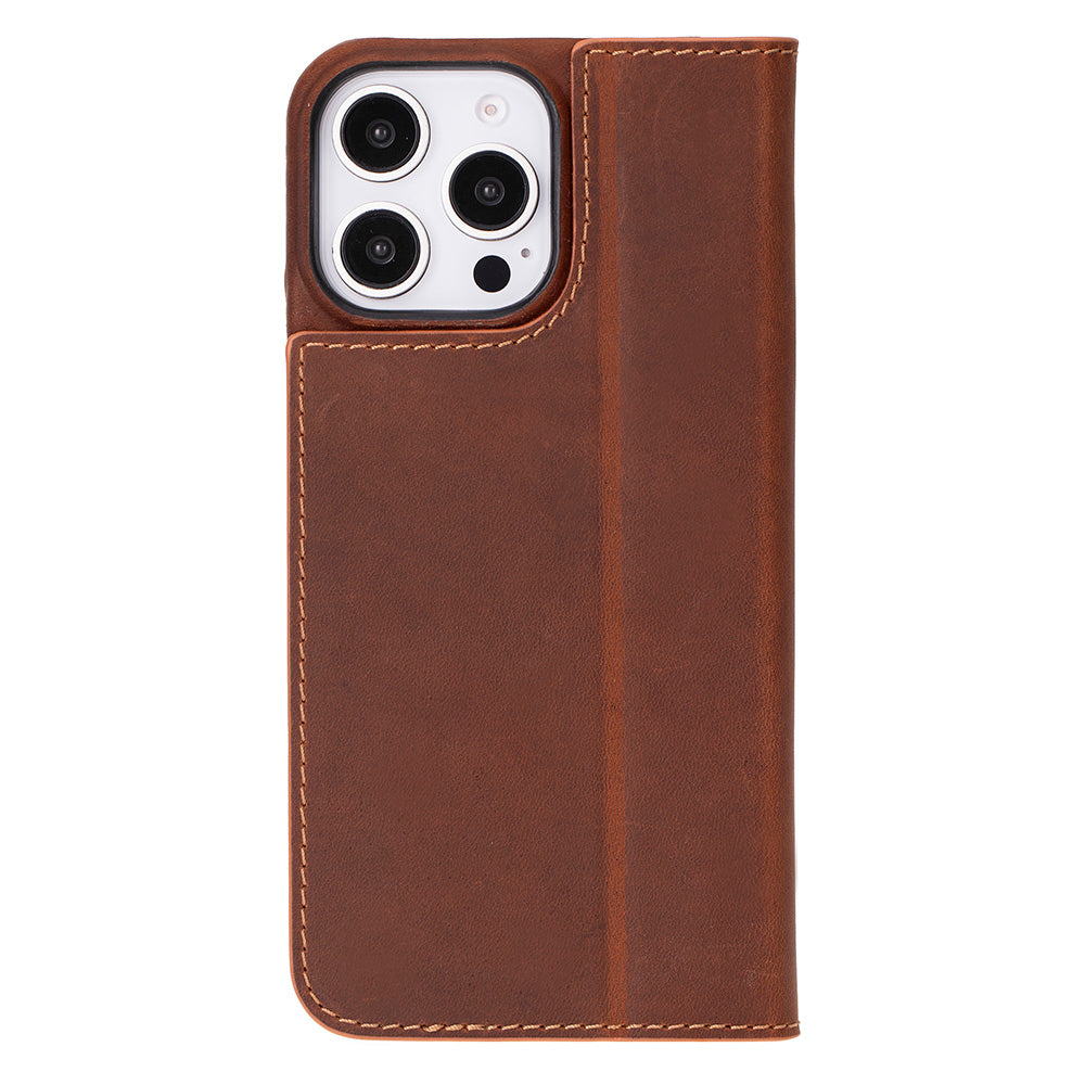 Étui portefeuille en cuir Sonat pour iPhone 16 Pro Max (6,9 po) - Marron antique
