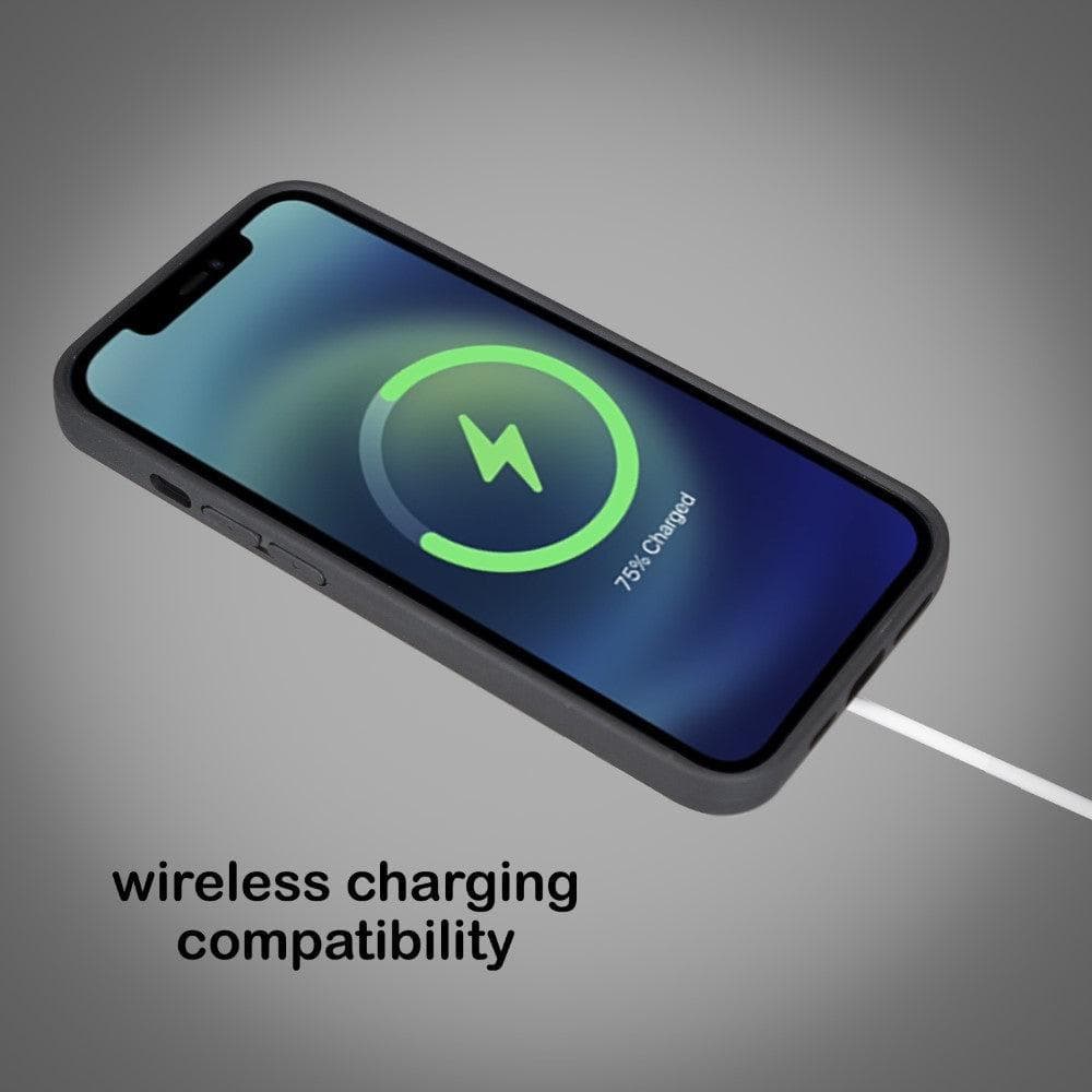 Étui arrière en cuir véritable à clipser pour iPhone 14 Pro (6,1") avec porte-cartes 