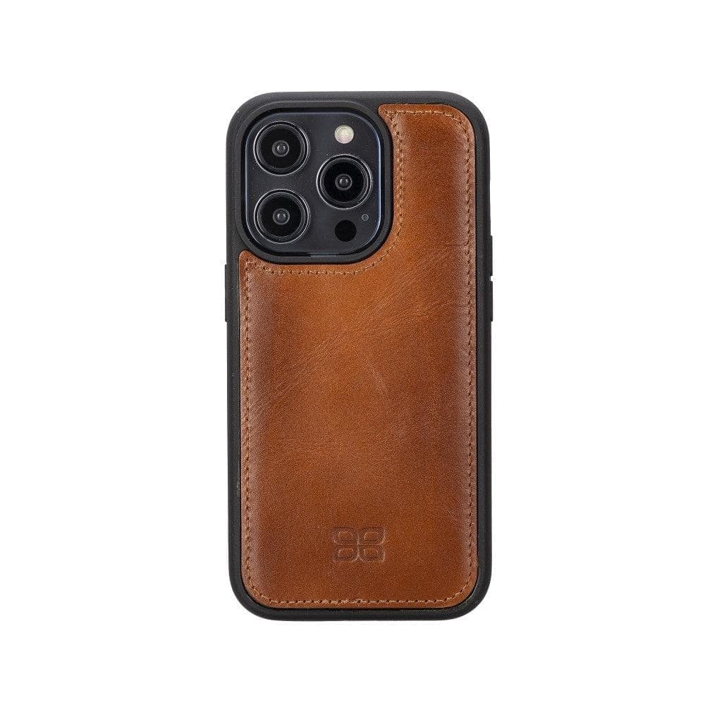 Étui portefeuille amovible en cuir véritable avec fermeture éclair pour iPhone 15 (6,1")