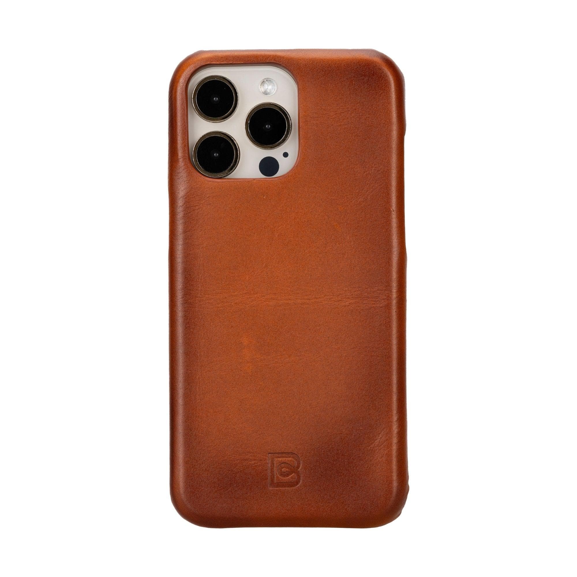 F360 iPhone 15 Series Full Genuine Leather Snap On Back Cover