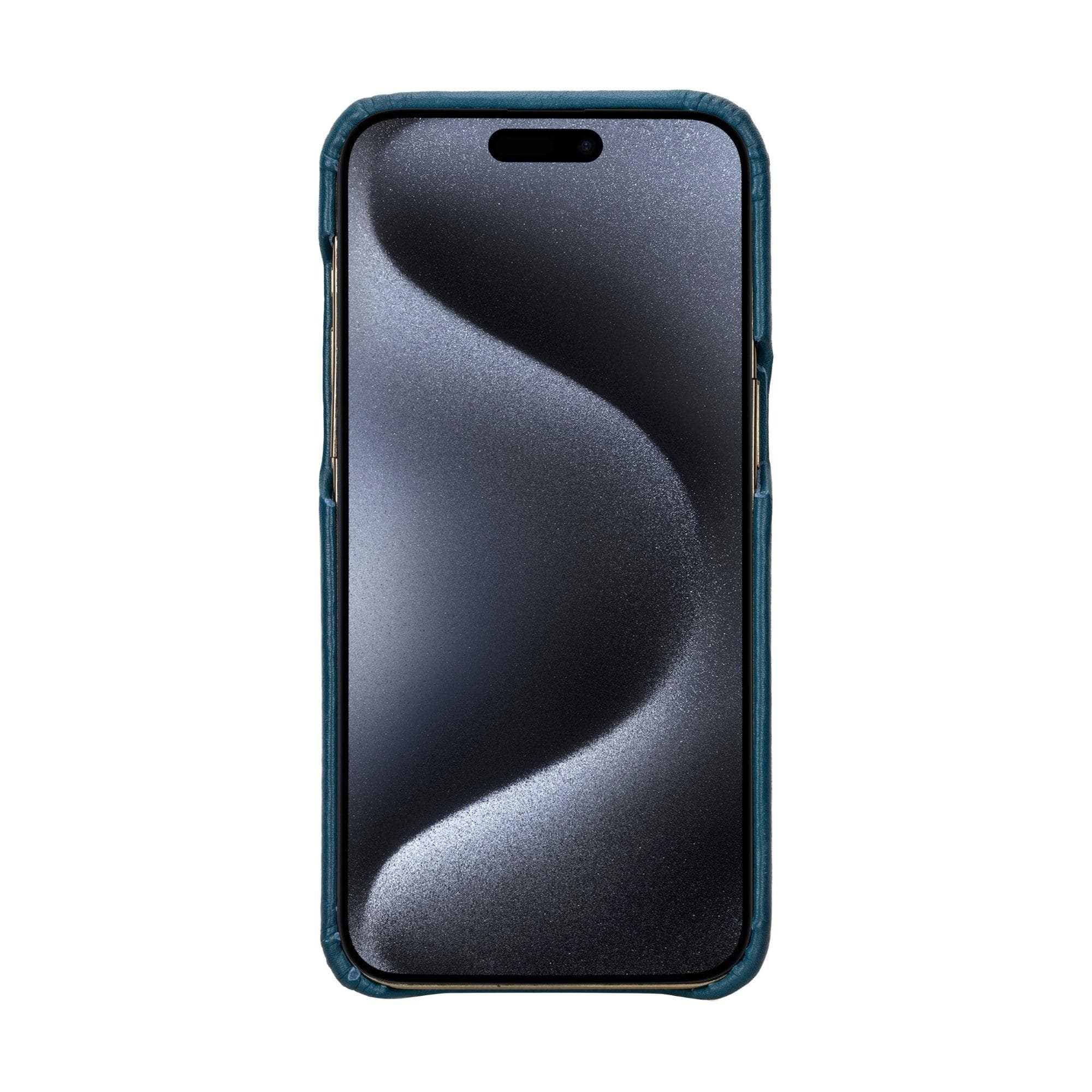 F360 iPhone 15 Series Full Genuine Leather Snap On Back Cover