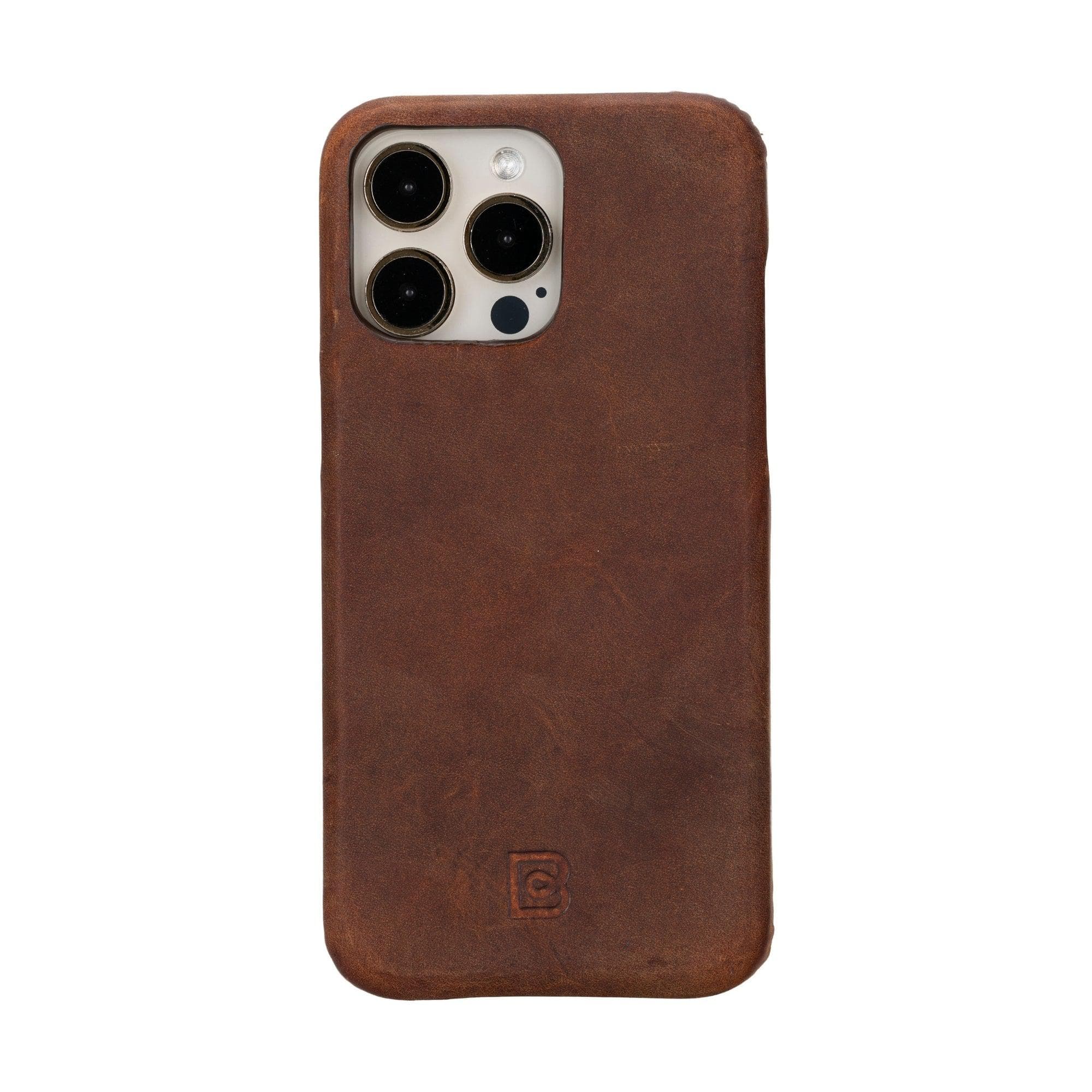 F360 iPhone 15 Series Full Genuine Leather Snap On Back Cover