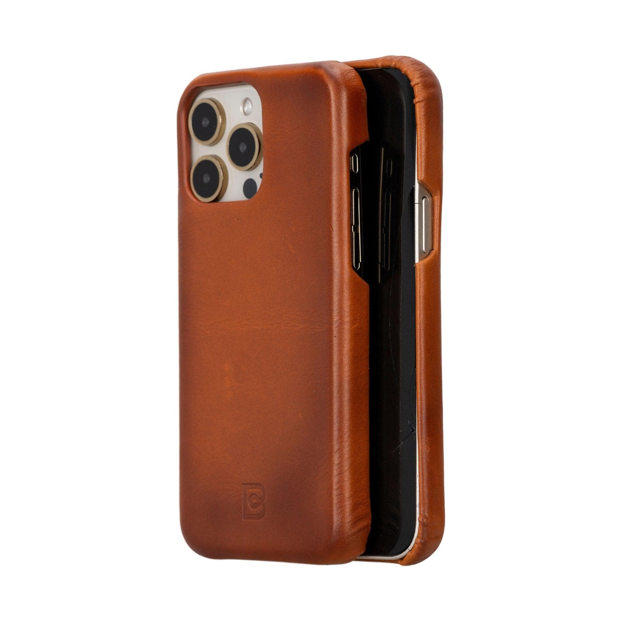 F360 iPhone 15 Series Full Genuine Leather Snap On Back Cover