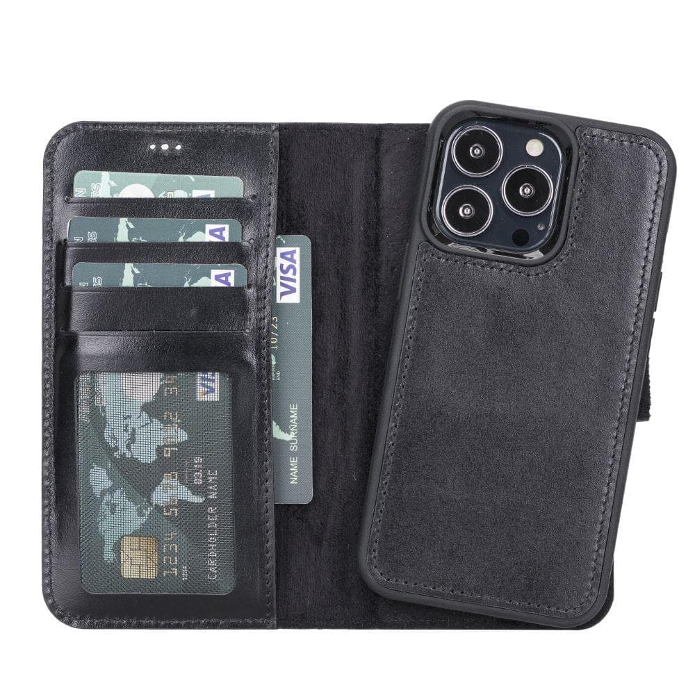 Magic iPhone 13 Mini Detachable Leather Wallet Case