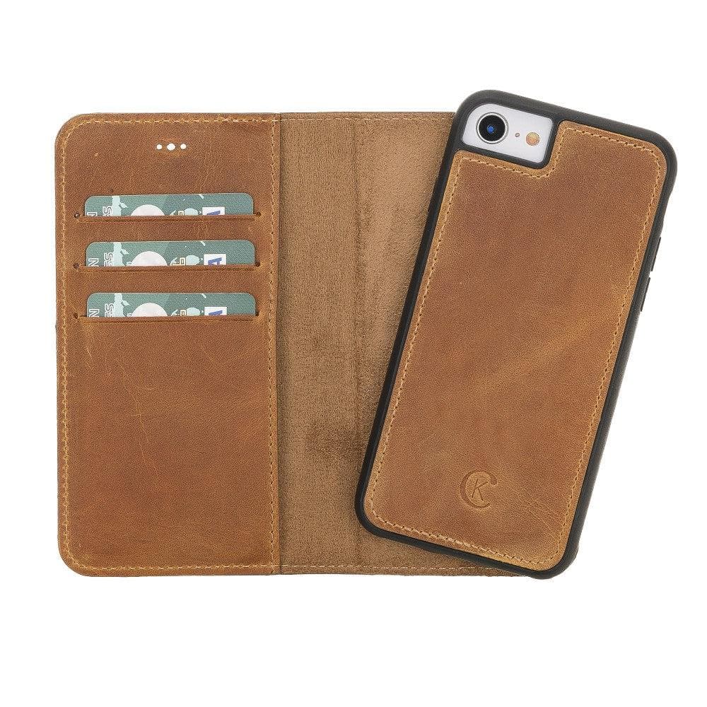 Magic iPhone SE / 8 / 7 Detachable Leather Wallet Case