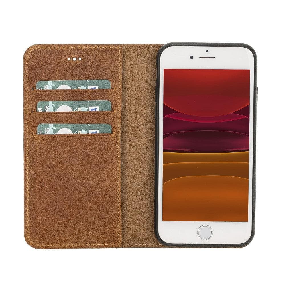 Magic iPhone SE / 8 / 7 Detachable Leather Wallet Case