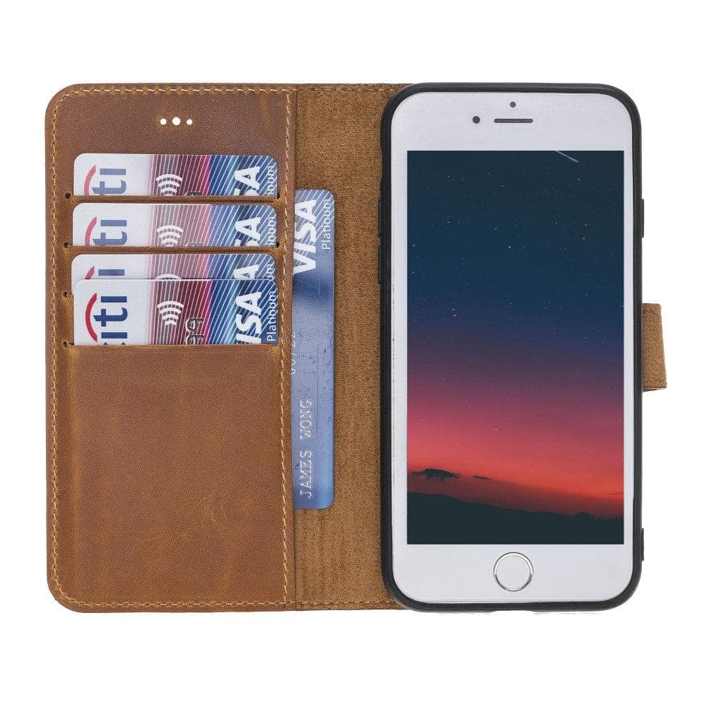 Magic iPhone SE / 8 / 7 Detachable Leather Wallet Case