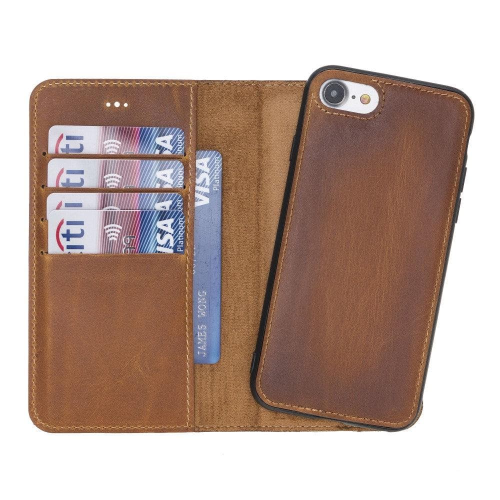 Magic iPhone SE / 8 / 7 Detachable Leather Wallet Case