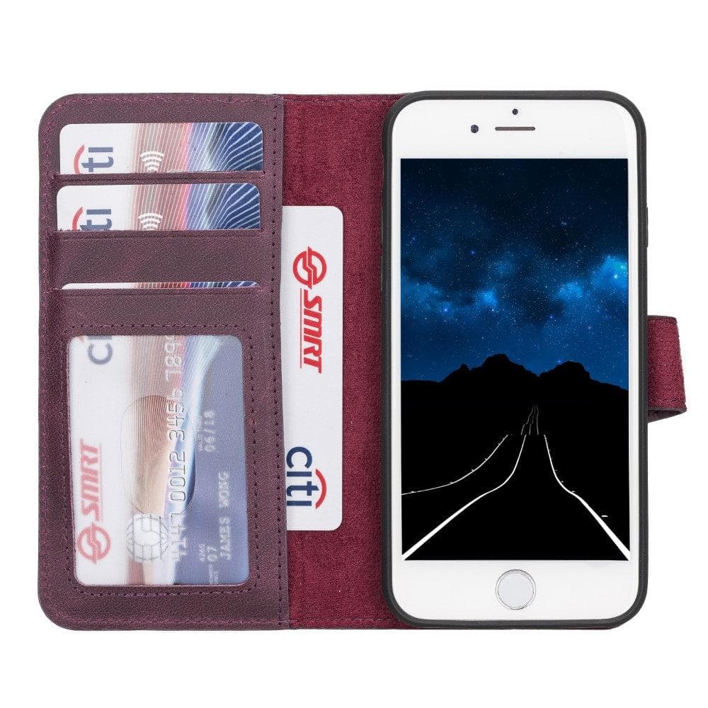 Magic iPhone SE / 8 / 7 Detachable Leather Wallet Case