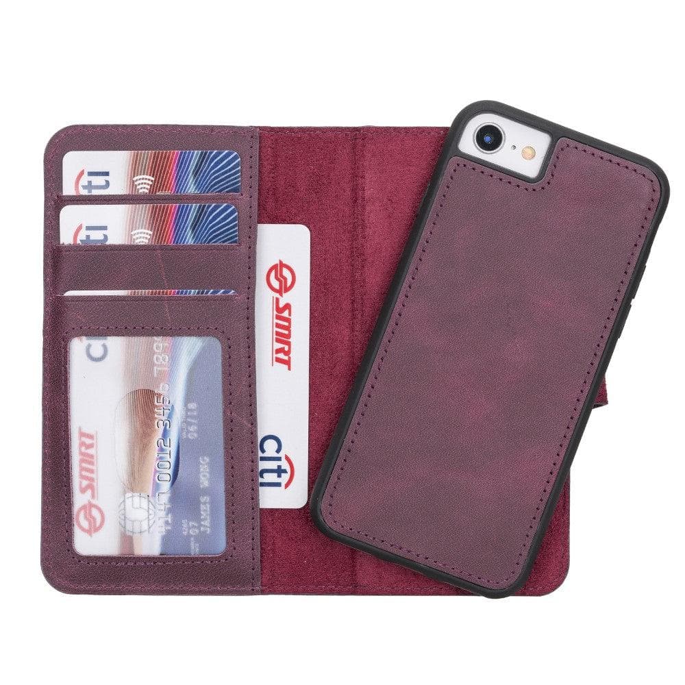 Magic iPhone SE / 8 / 7 Detachable Leather Wallet Case
