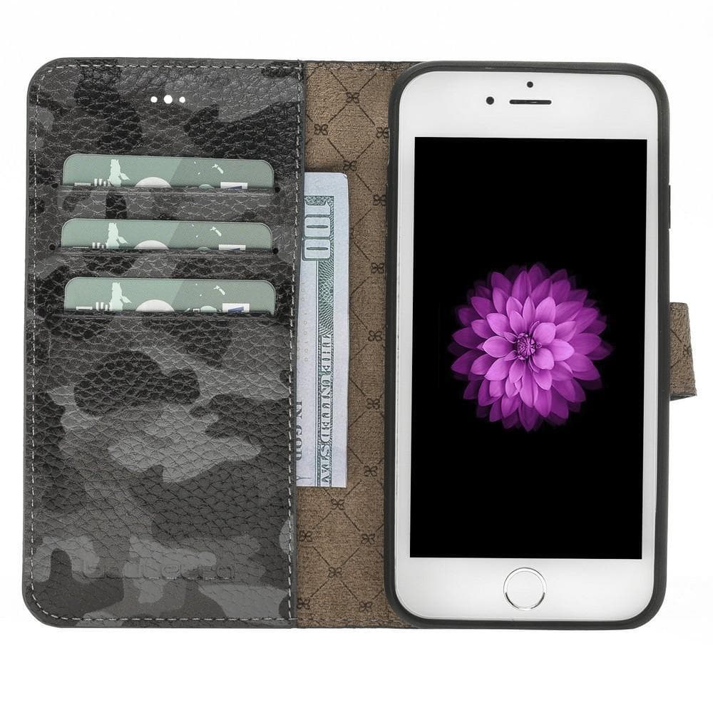 Magic iPhone SE / 8 / 7 Detachable Leather Wallet Case