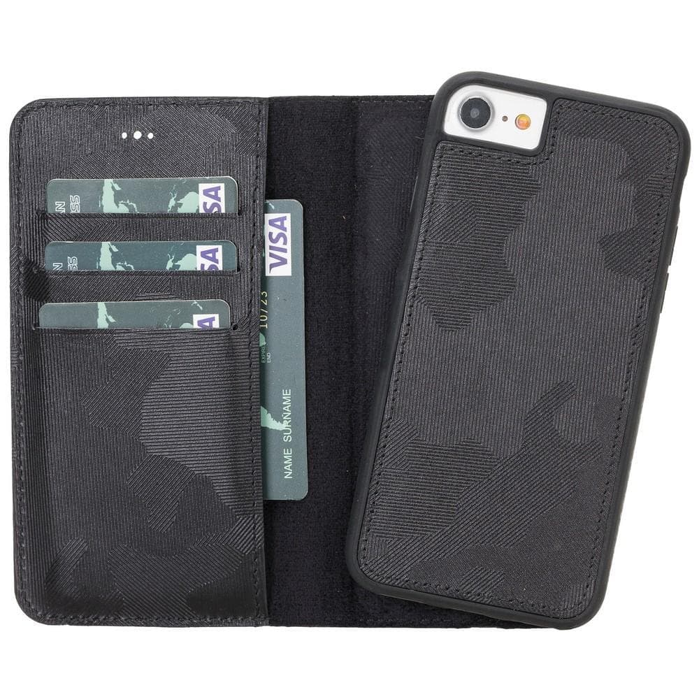 Magic iPhone SE / 8 / 7 Detachable Leather Wallet Case