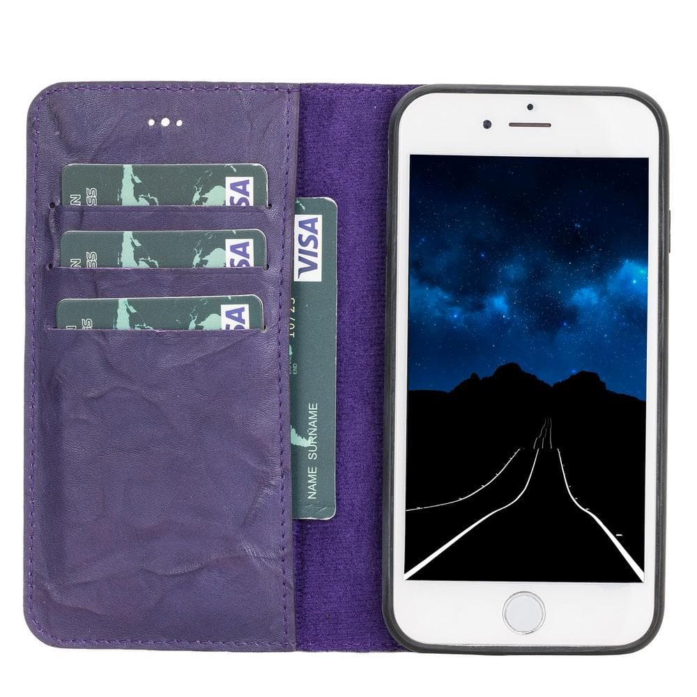 Magic iPhone SE / 8 / 7 Detachable Leather Wallet Case