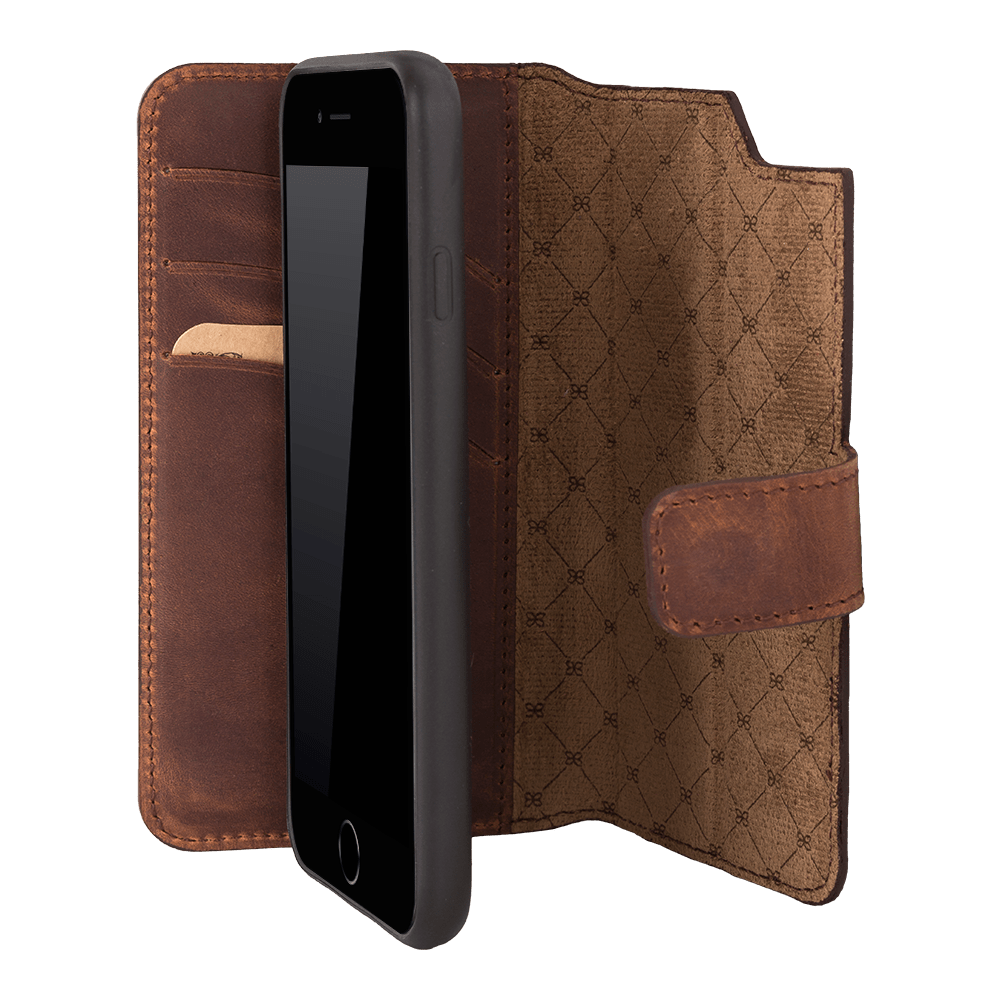 Magic iPhone SE / 8 / 7 Detachable Leather Wallet Case