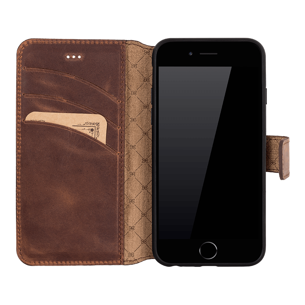 Magic iPhone SE / 8 / 7 Detachable Leather Wallet Case