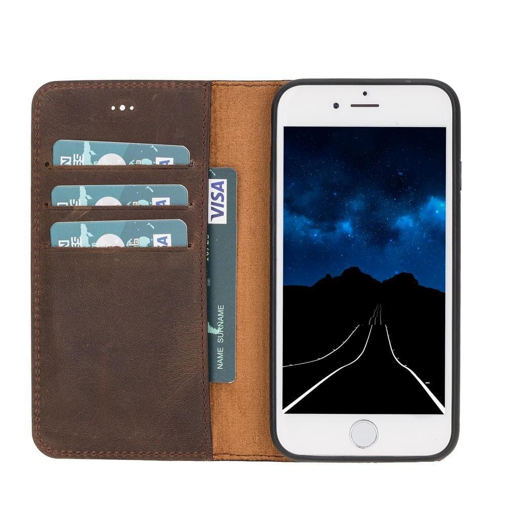 Magic iPhone SE / 8 / 7 Detachable Leather Wallet Case