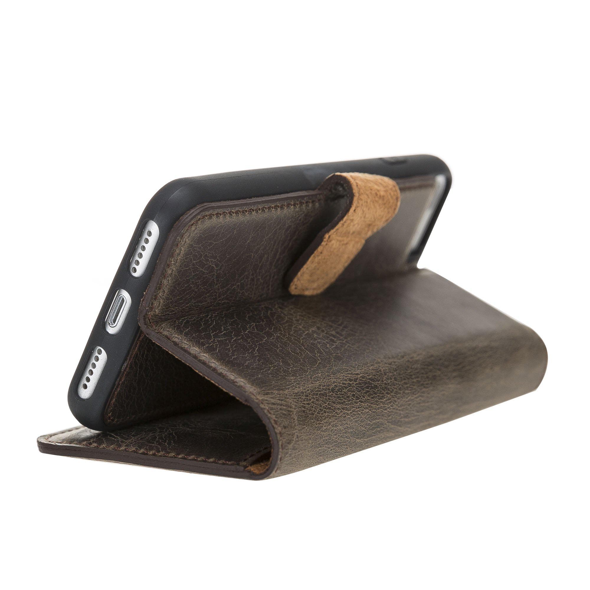 Magic iPhone SE / 8 / 7 Detachable Leather Wallet Case