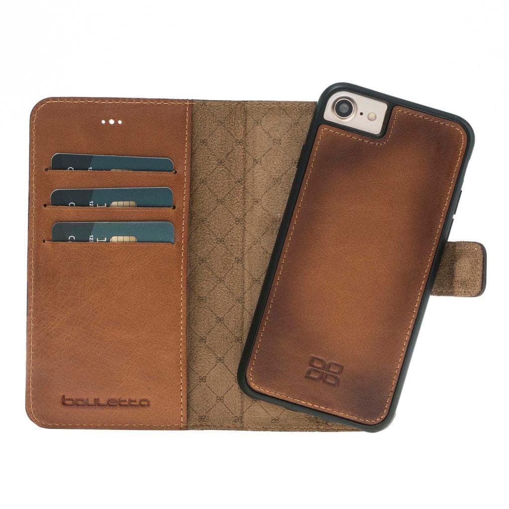 Magic iPhone SE / 8 / 7 Detachable Leather Wallet Case