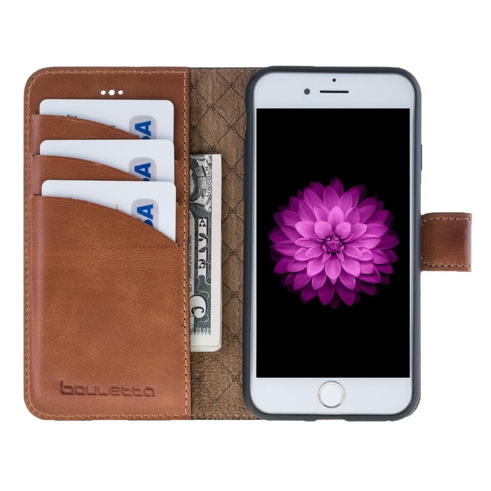 Magic iPhone SE / 8 / 7 Detachable Leather Wallet Case
