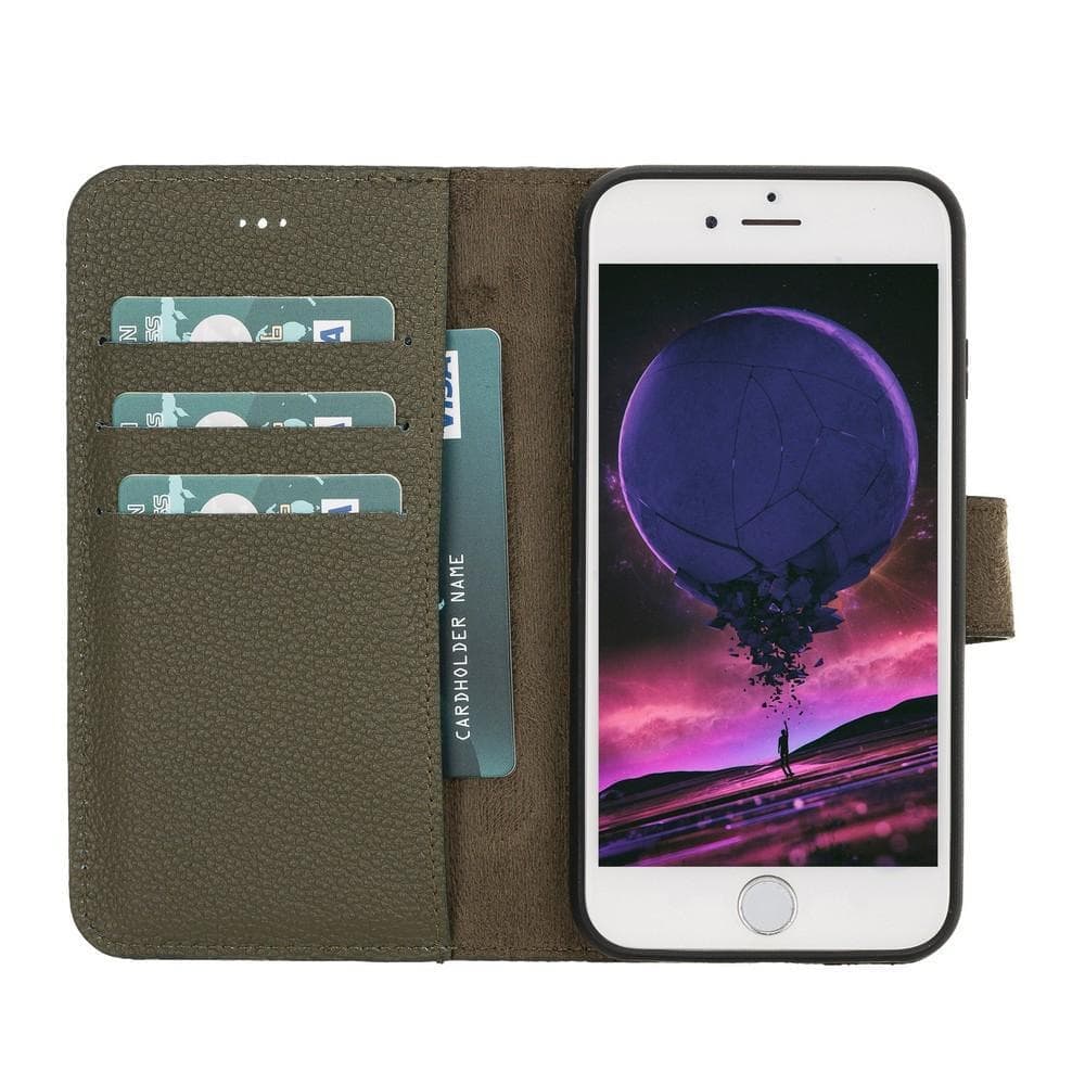 Magic iPhone SE / 8 / 7 Detachable Leather Wallet Case