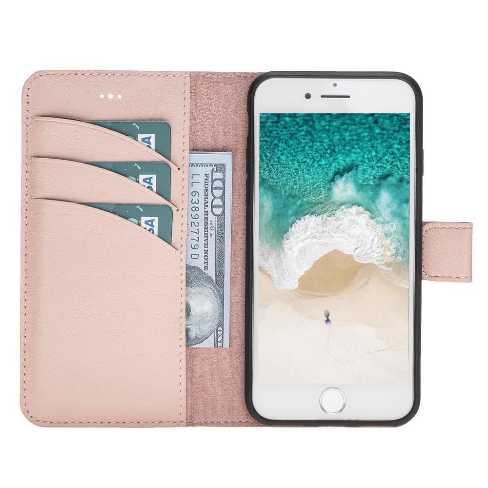 Magic iPhone SE / 8 / 7 Detachable Leather Wallet Case
