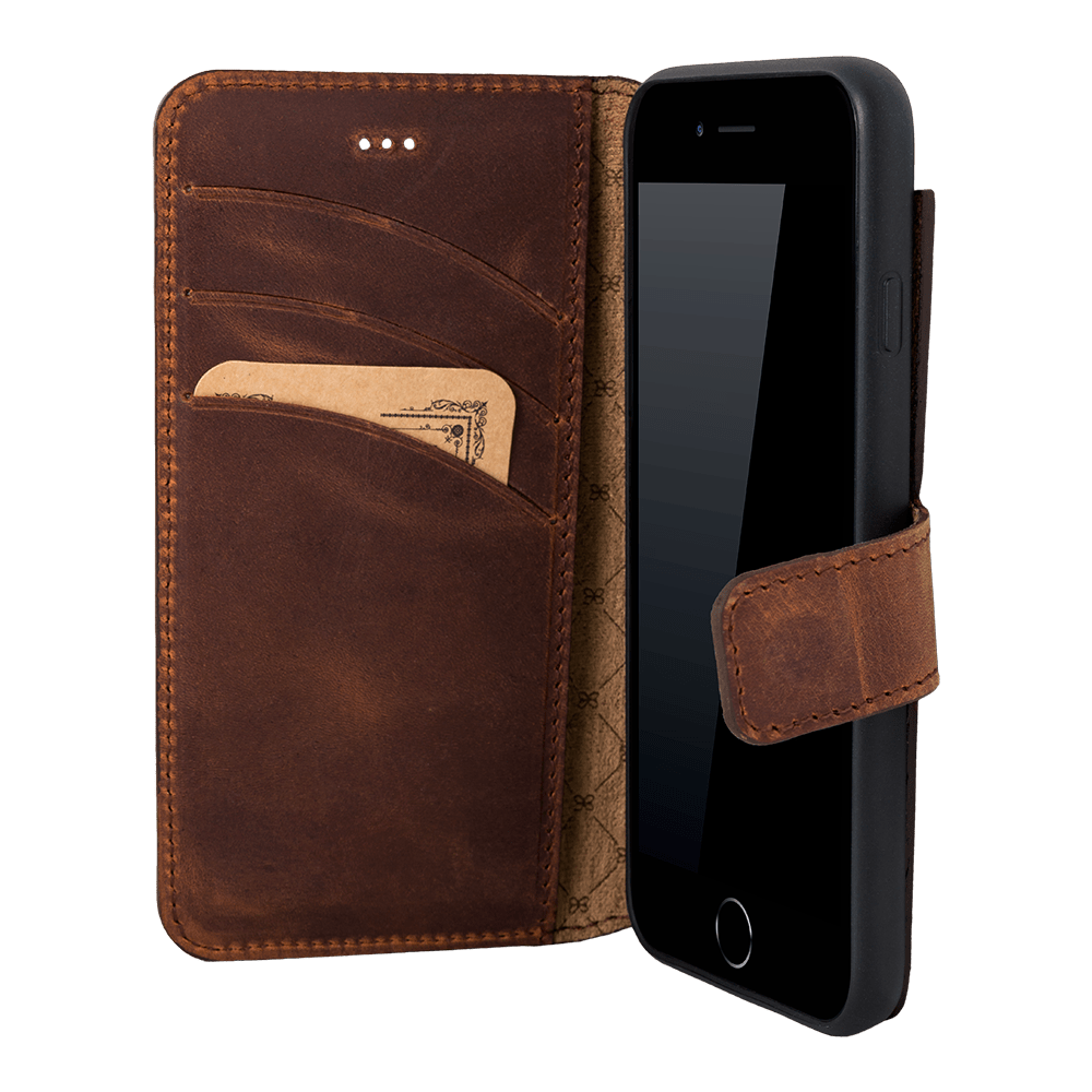 Magic iPhone SE / 8 / 7 Detachable Leather Wallet Case