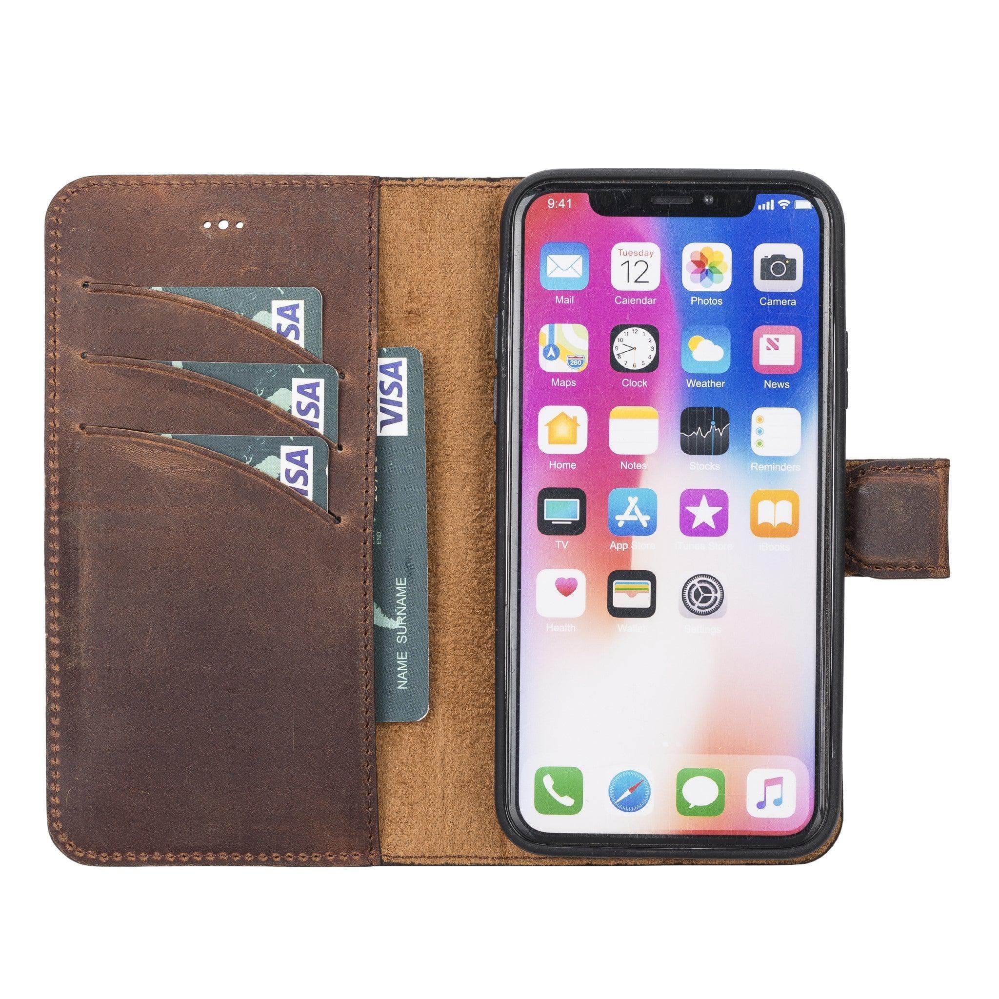 Magic iPhone X / XS Detachable Leather Wallet Case