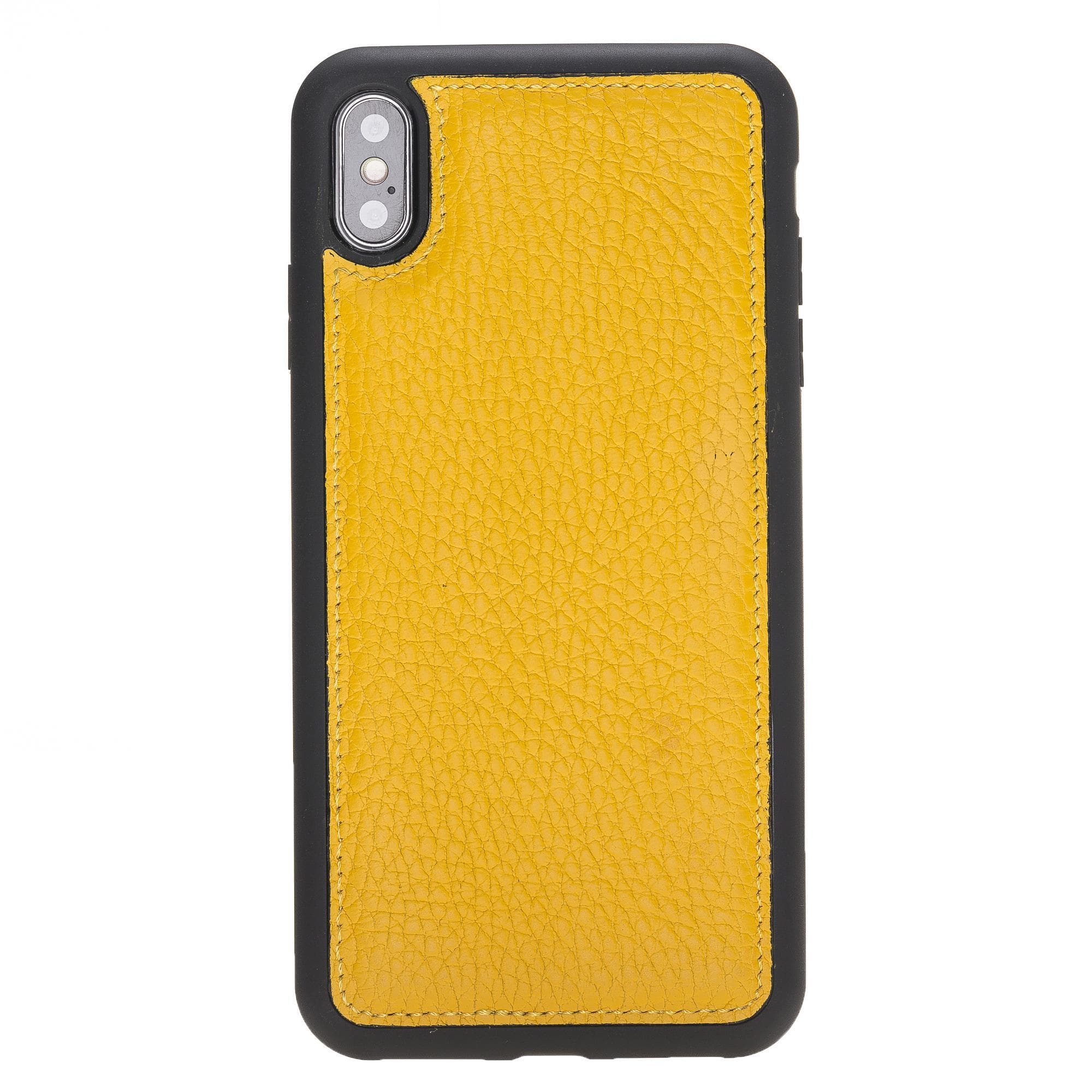 Coque arrière en cuir véritable Flex Cover pour iPhone série X / FXC