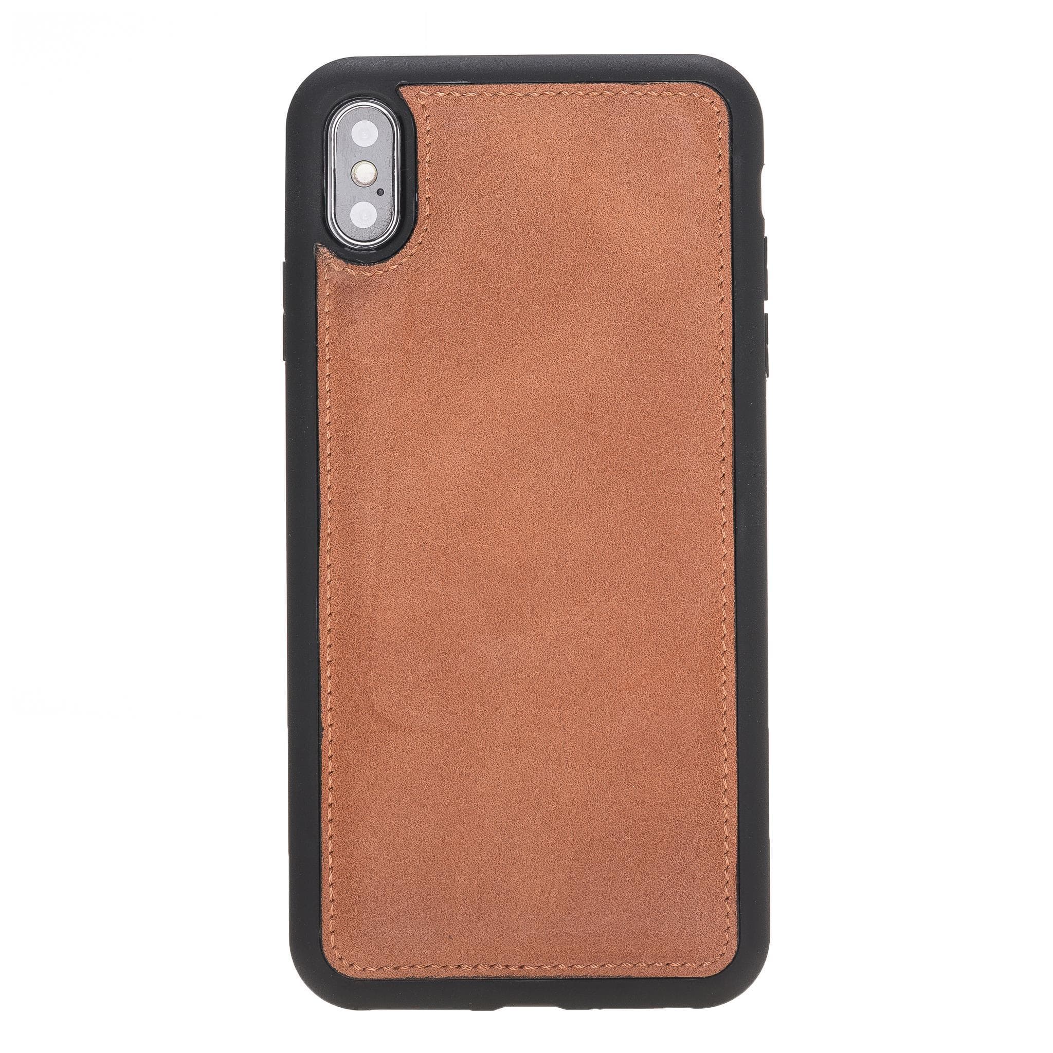 Coque arrière en cuir véritable Flex Cover pour iPhone série X / FXC