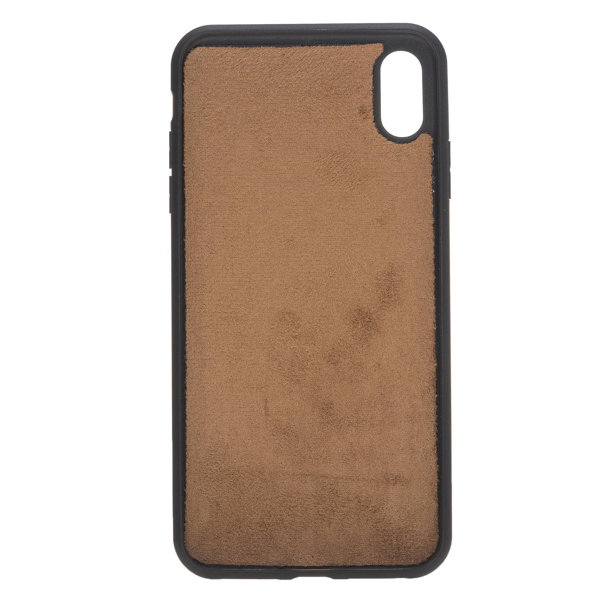 Coque arrière en cuir véritable Flex Cover pour iPhone série X / FXC