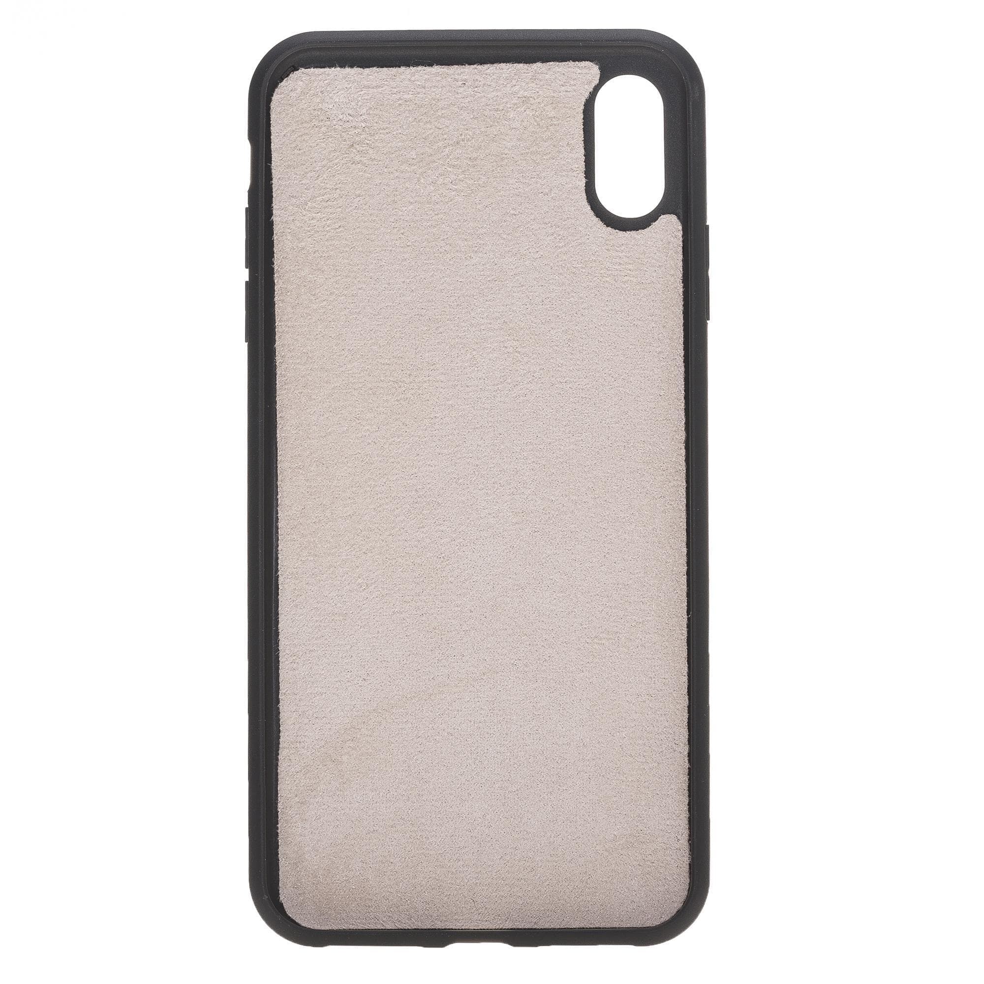 Coque arrière en cuir véritable Flex Cover pour iPhone série X / FXC