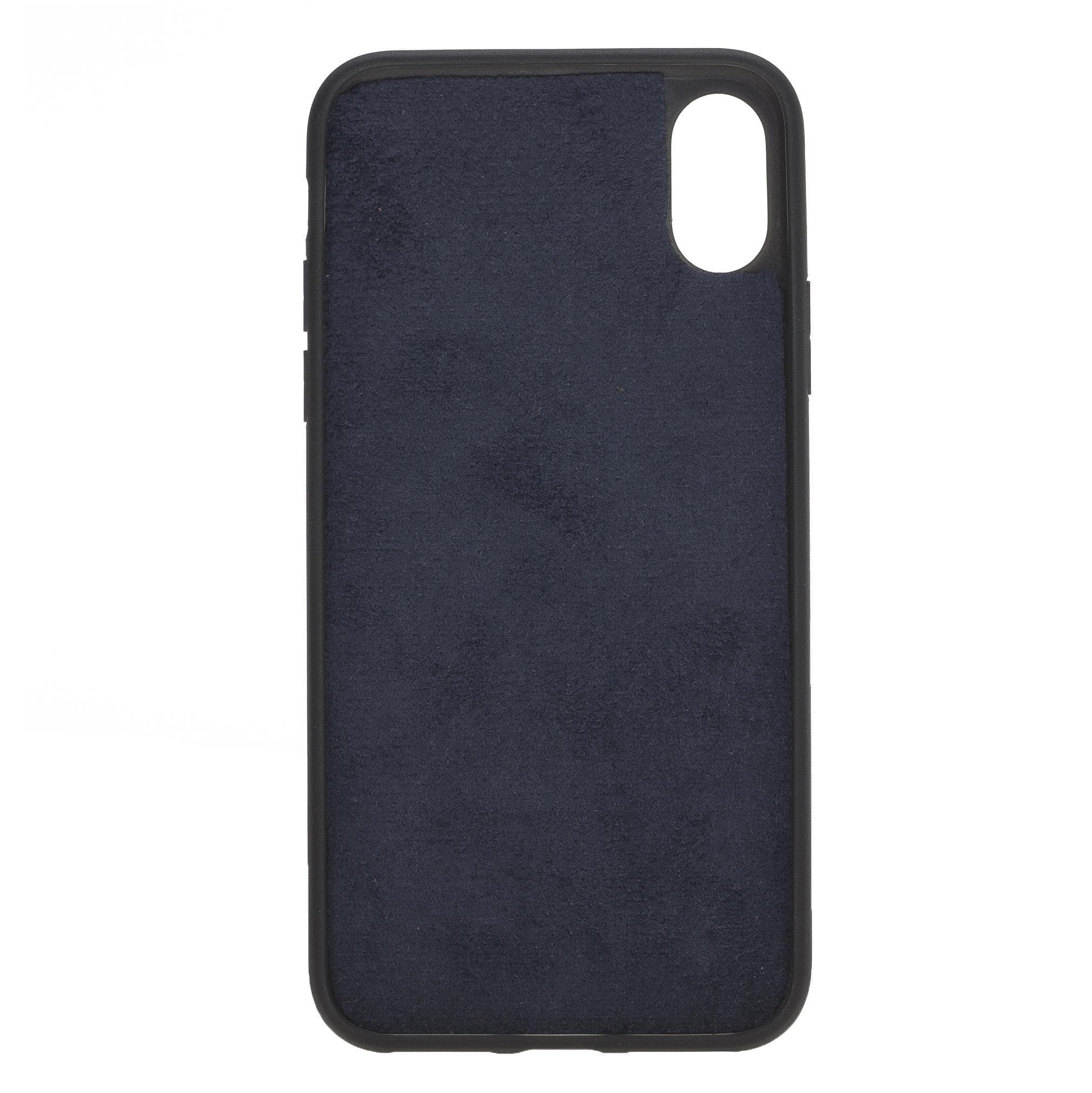 Coque arrière en cuir véritable Flex Cover pour iPhone série X / FXC