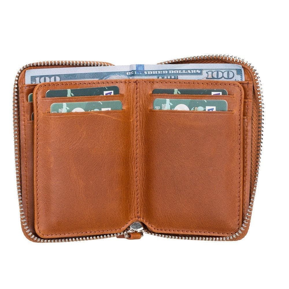 Elvis Genuine Leather Zipper Wallet