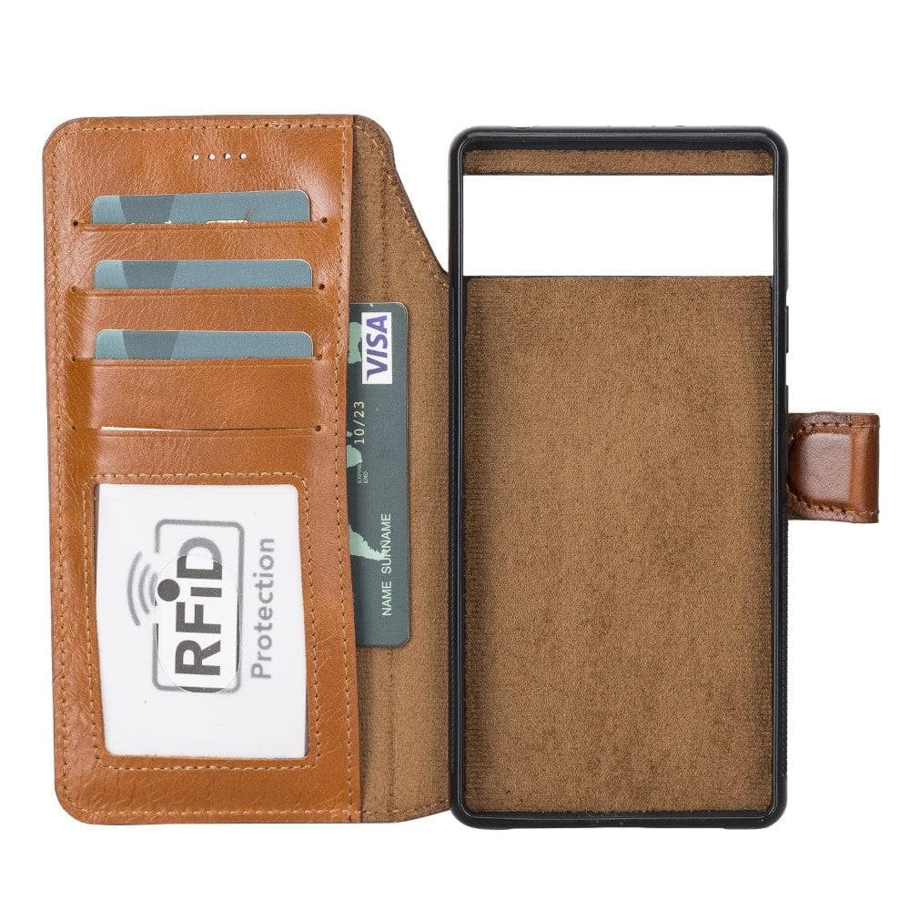 Magic Google Pixel 6 Series Detachable Genuine Leather Wallet Case