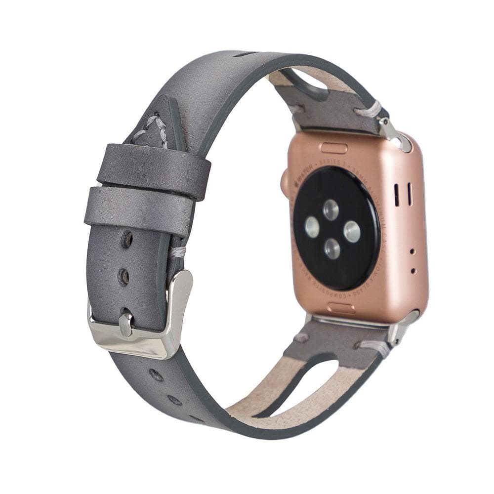 BA2 Style Drop Cut Genuine Leather Apple Watch Band