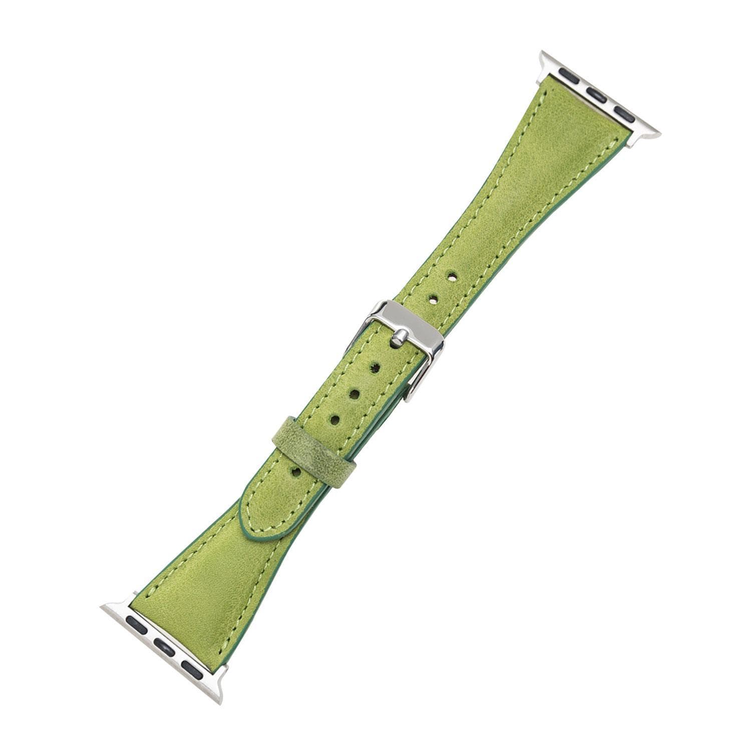 Mint Slim Genuine Leather Apple Watch Band