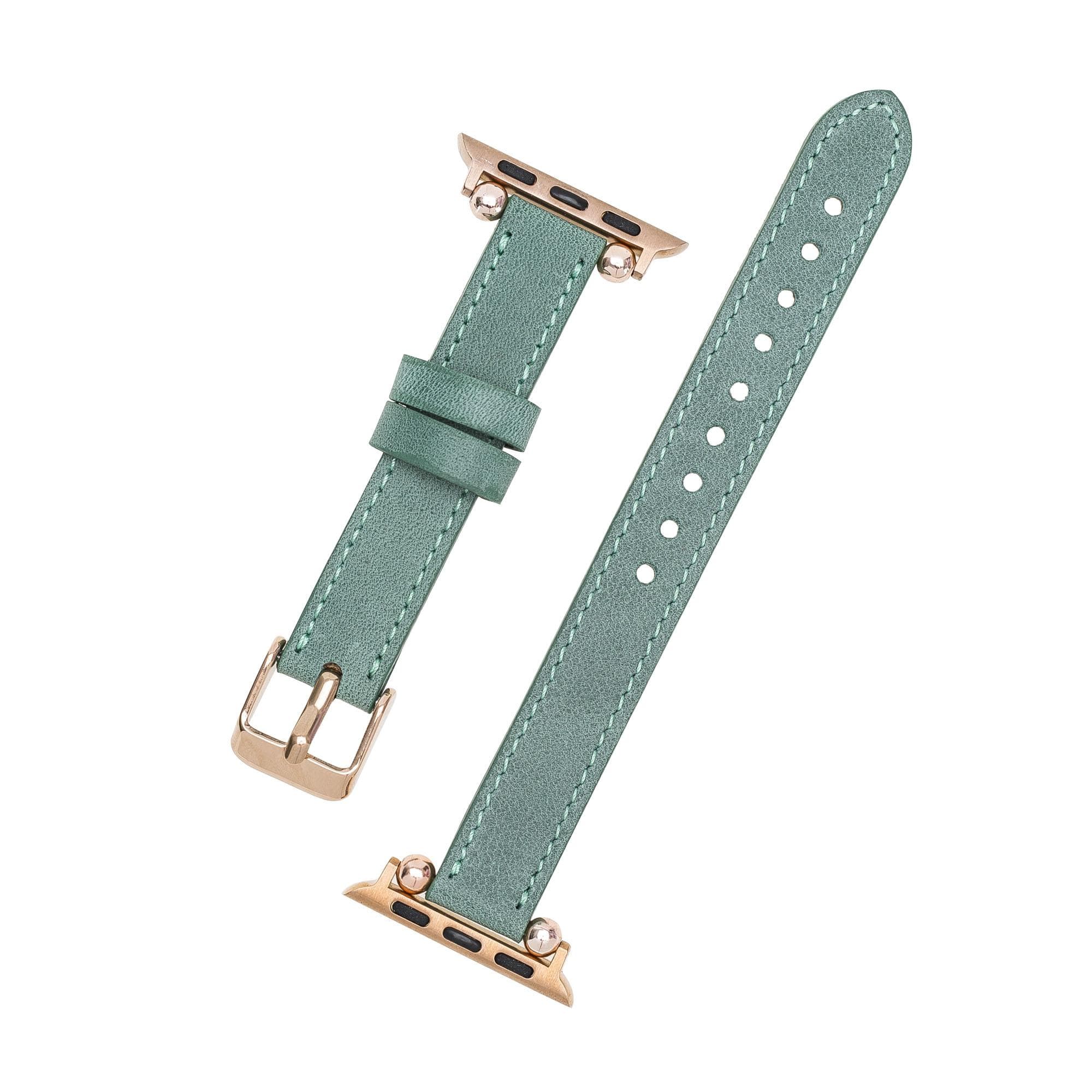 Seamy Apple Watch-Armband aus echtem Leder