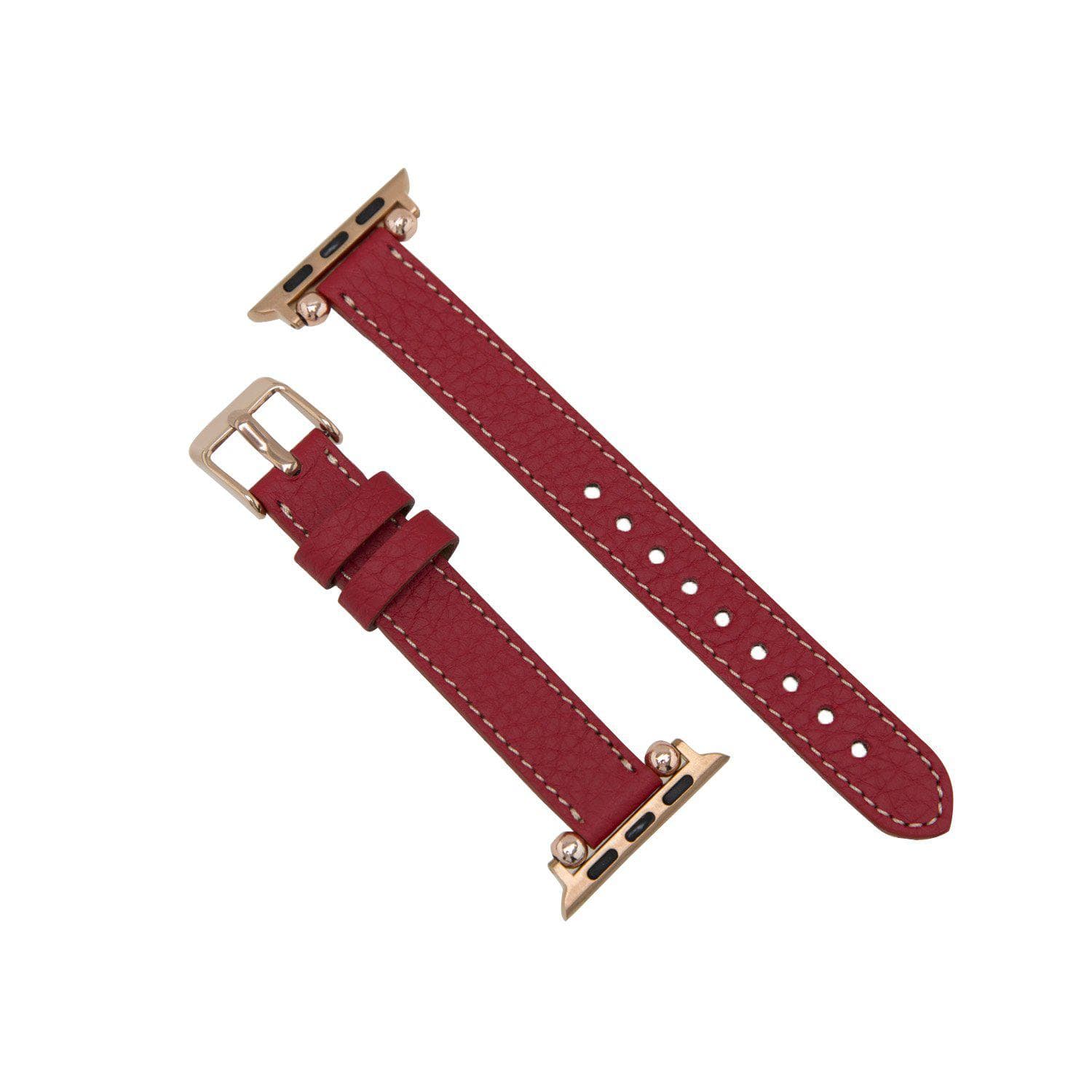 Seamy Apple Watch-Armband aus echtem Leder