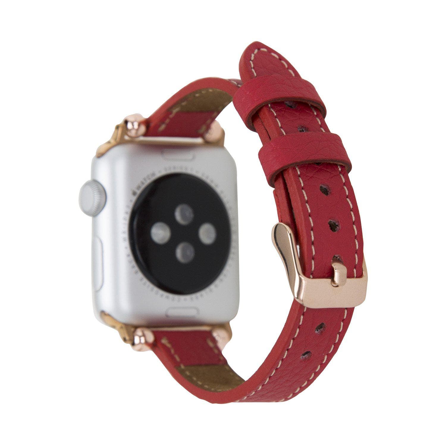 Seamy Apple Watch-Armband aus echtem Leder