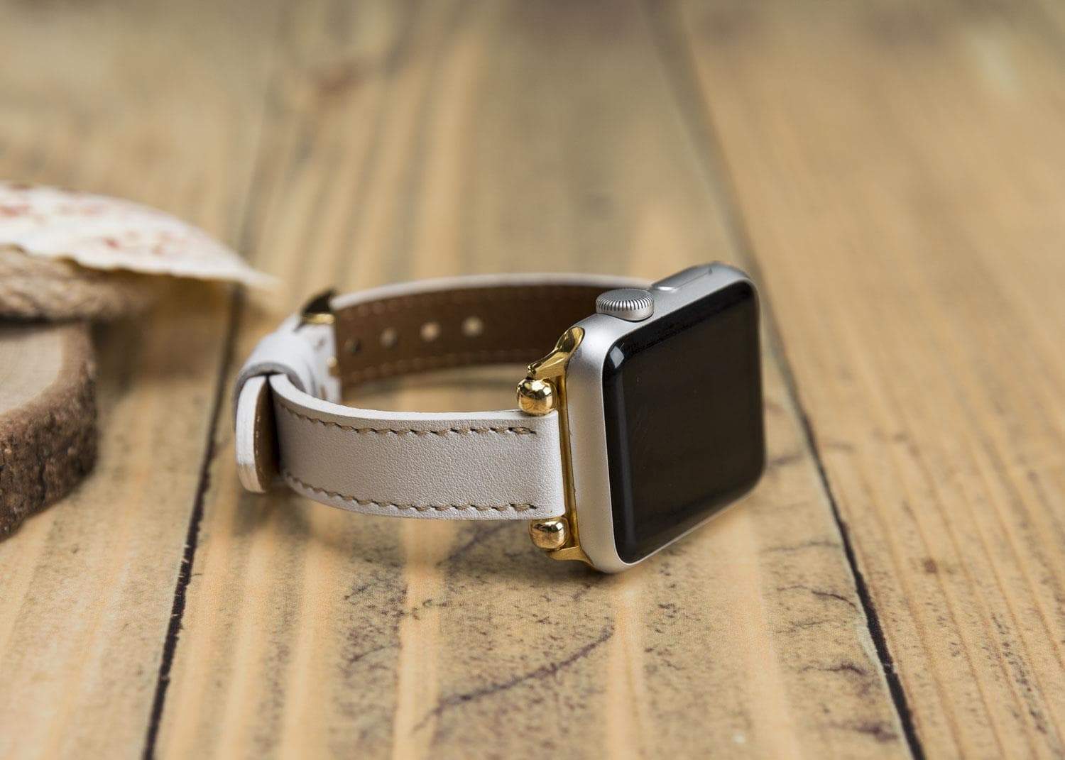 Seamy Apple Watch-Armband aus echtem Leder