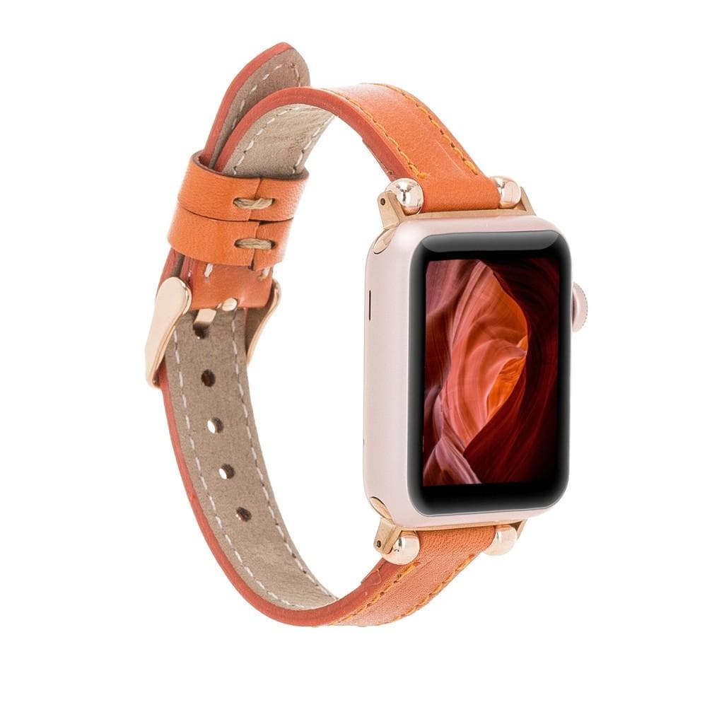 Seamy Apple Watch-Armband aus echtem Leder