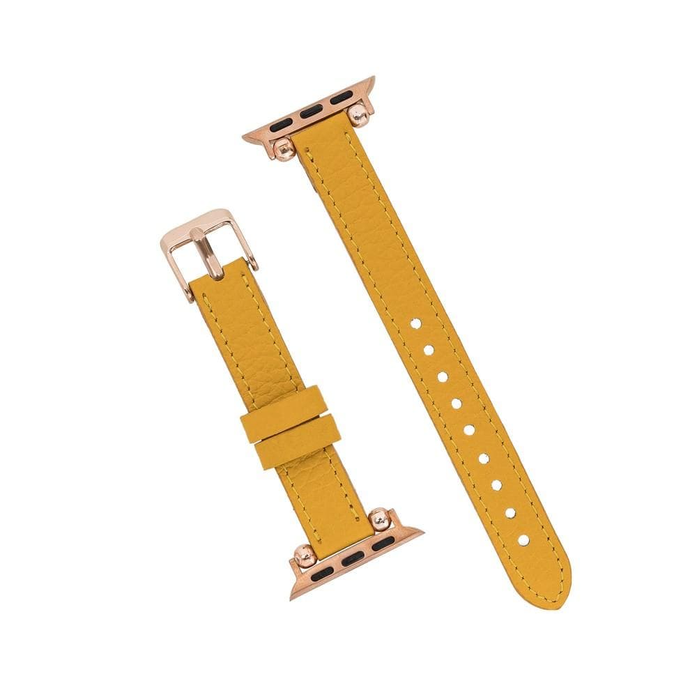 Seamy Apple Watch-Armband aus echtem Leder