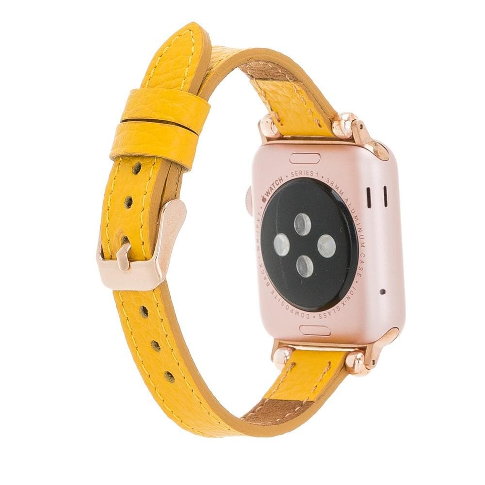 Seamy Apple Watch-Armband aus echtem Leder